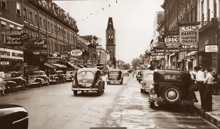 Downtown Belleville circa 1950